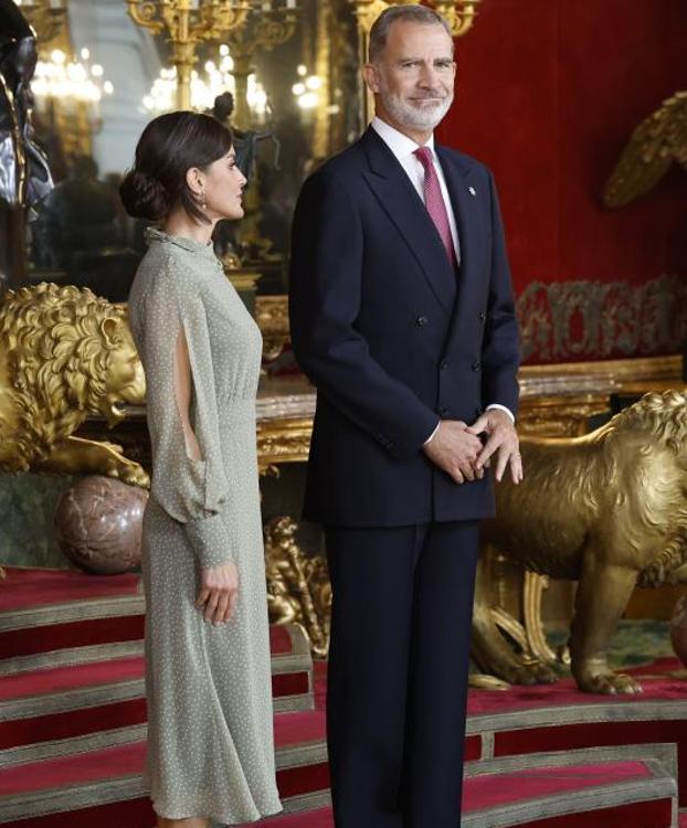 Imagen de los Reyes en el Palacio Real. 