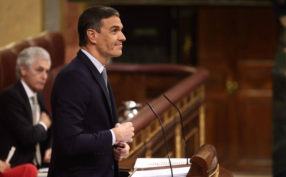 Pedro Sánchez, comparece en el Congreso. 