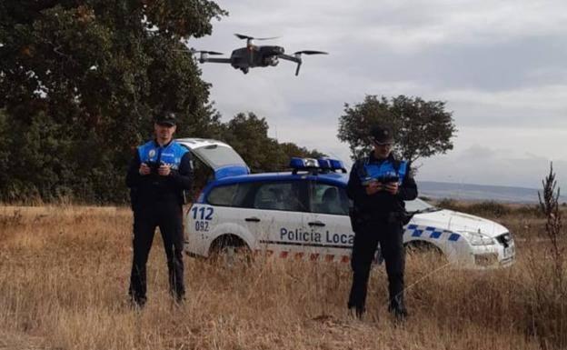 La Policía Local de Burgos colabora con los drones en la búsqueda de Sergio.