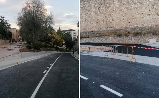 Así se encontraba la zona del entorno del Arco de San Martín y la calle Francisco Salinas este martes por la tarde