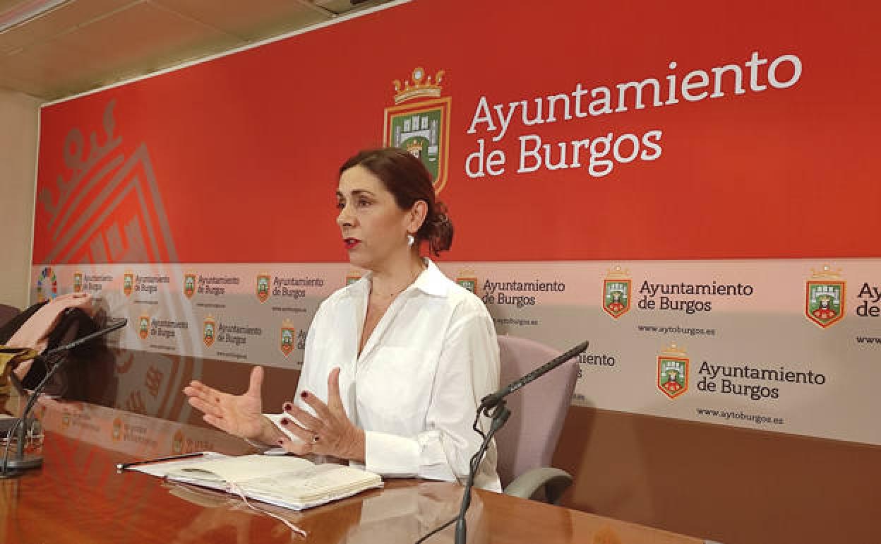 Marga Arroyo, portavoz de Podemos en el Ayuntamiento de Burgos. 