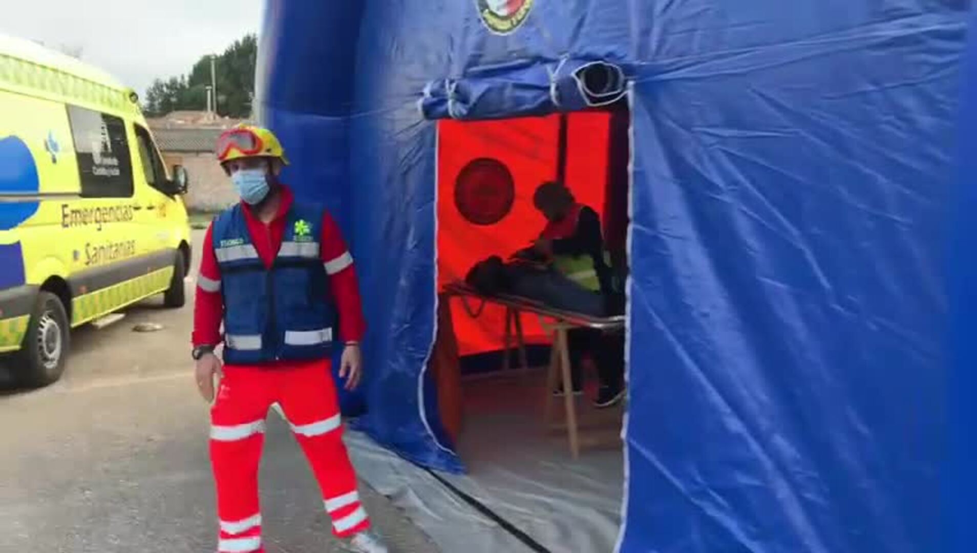 Simulacro de emergencia sanitaria en Burgos