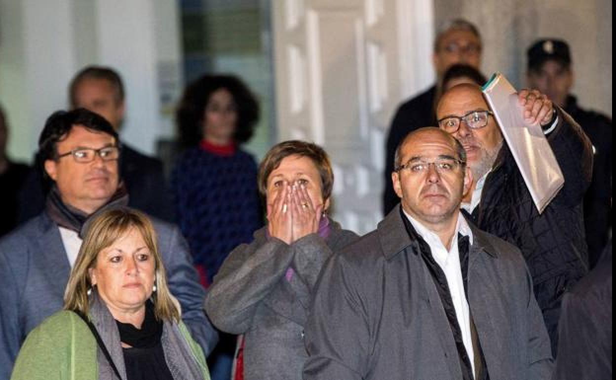 Lluís Corominas, Lluís Guinó, Anna Simó y Ramona Barrufet (dcha a izq)