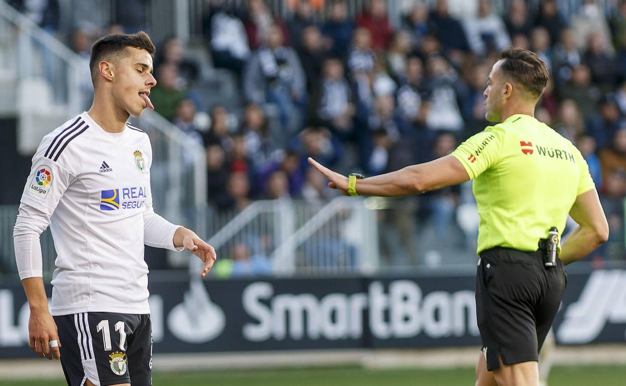 Gaspar Campos está disfrutando de minutos con el Burgos CF. 