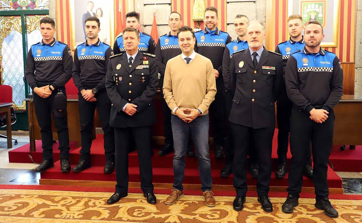 Los nuevos policías locales de Burgos.