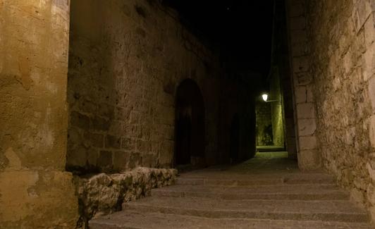 El callejón de las Brujas en Burgos 