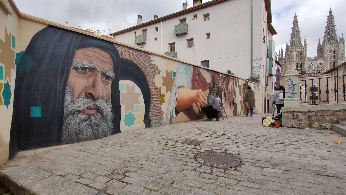 Mural del Callejón de las Brujas de Burgos