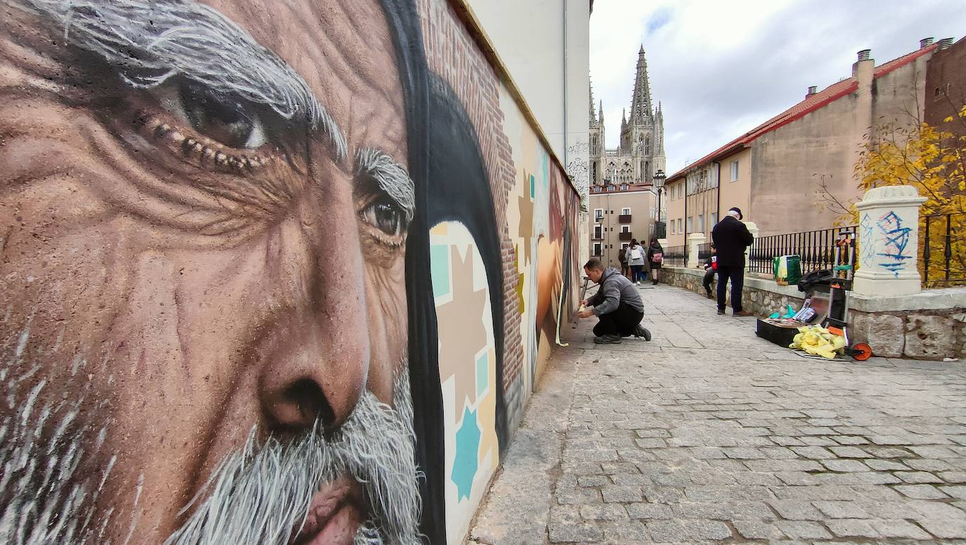 Mural del Callejón de las Brujas de Burgos