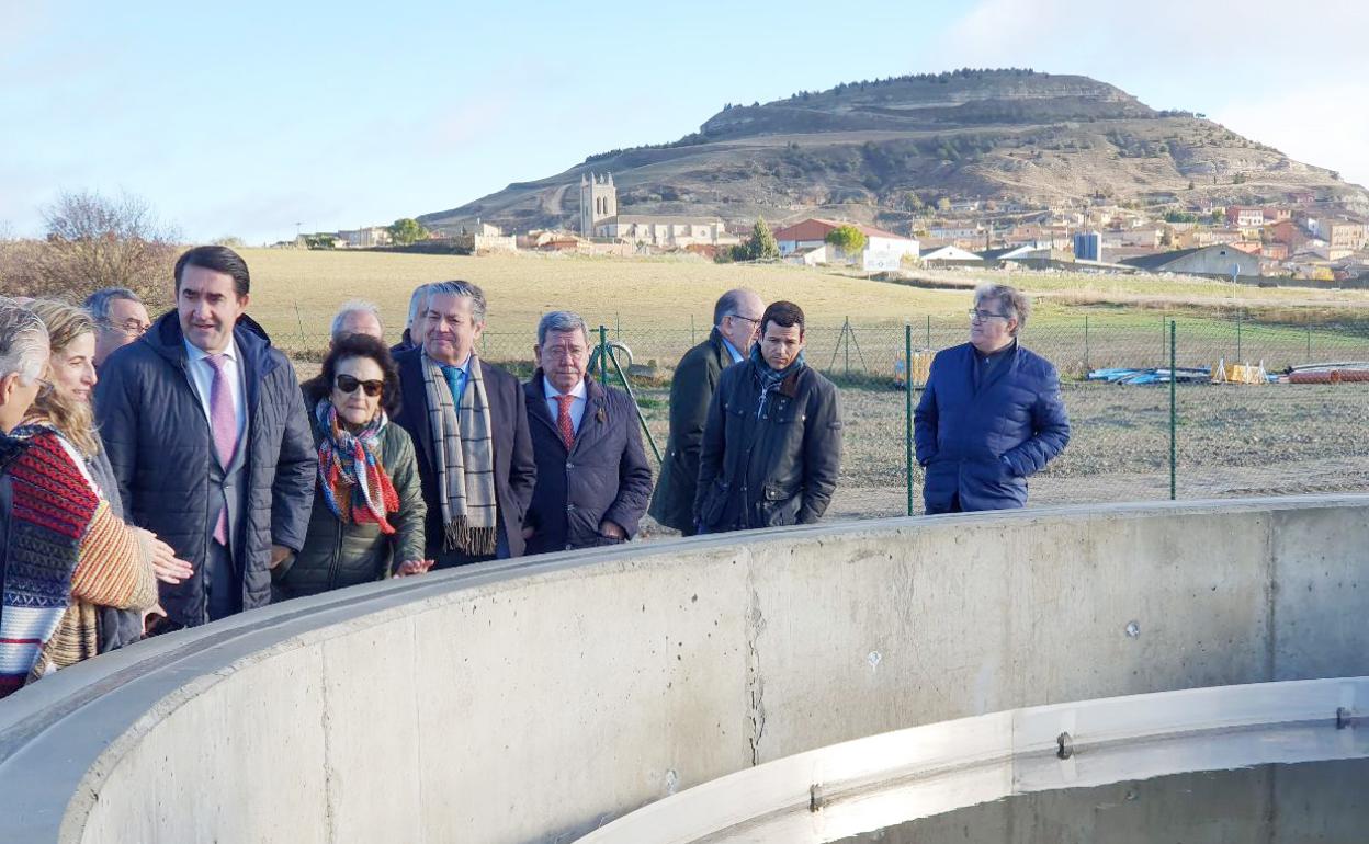 Visita a la nueva depuradora de Castrojeriz. 