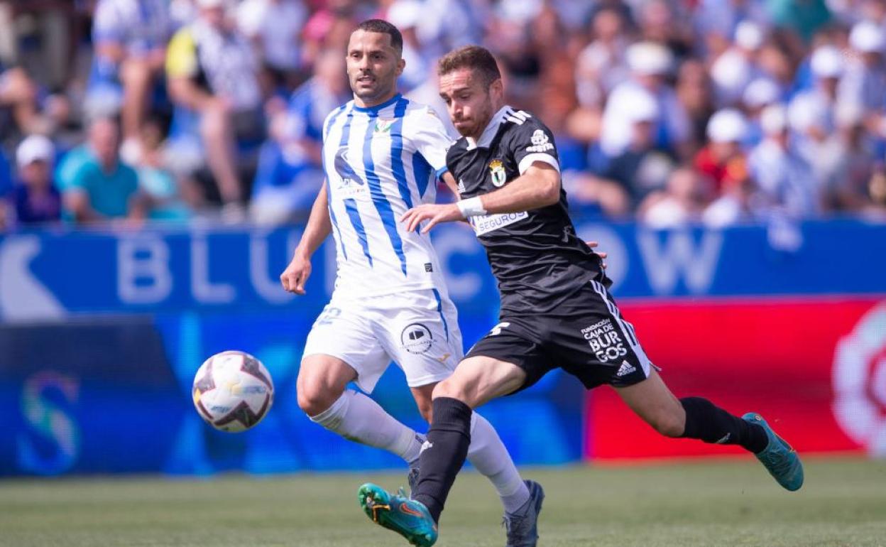 Juan Hernández, en el partido frente al Leganés. 