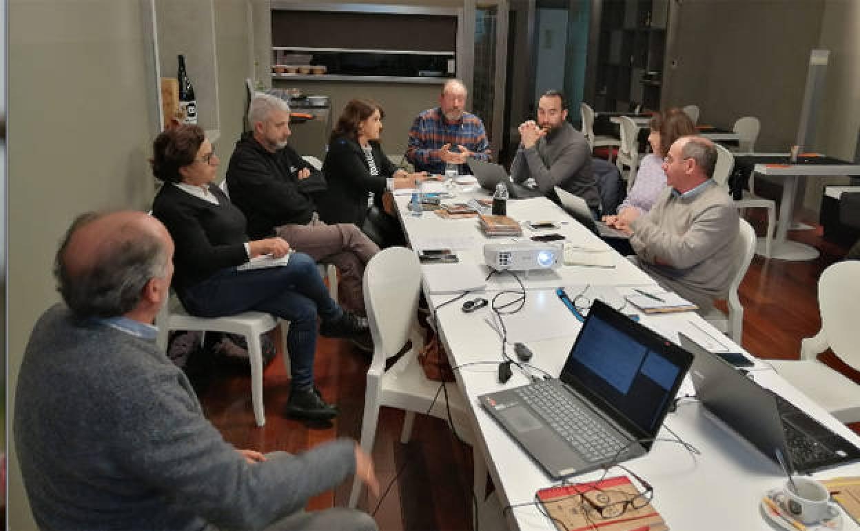 Un momento de la reunión en Lerma. 