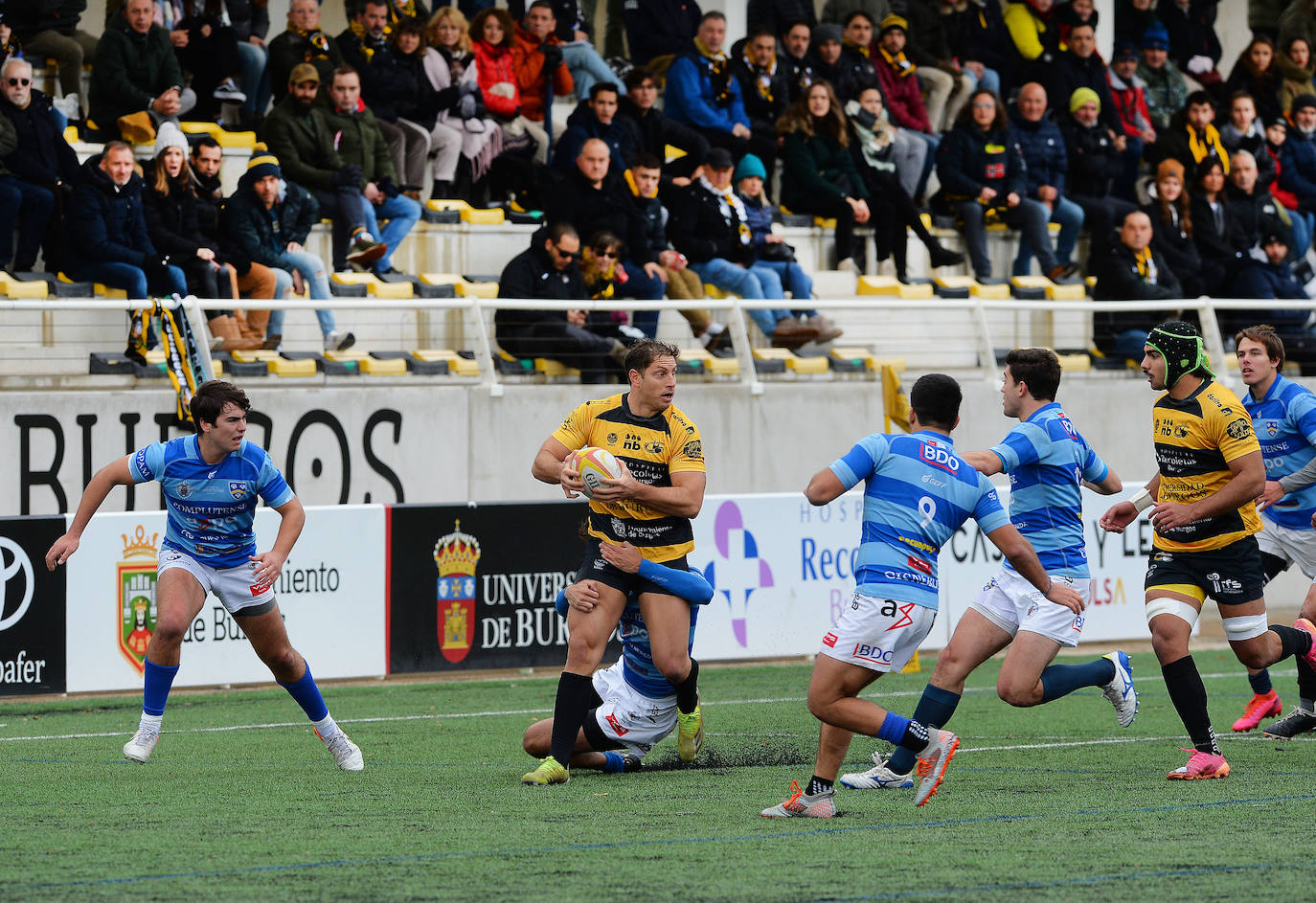 Imágenes de la victoria de Recoletas Burgos UBU ante Complutense Cisneros este domingo en San Amaro