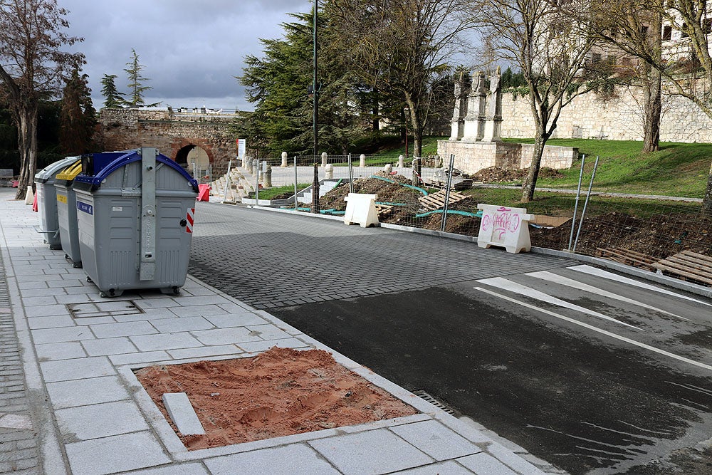 Fotos: Obras de peatonalización del Arco de San Martín