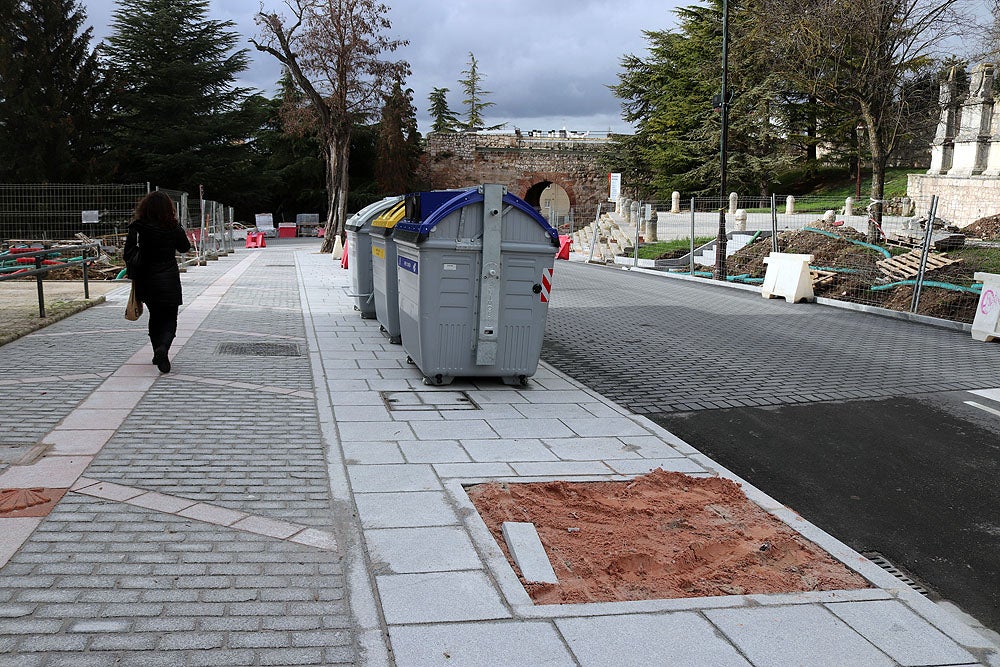 Fotos: Obras de peatonalización del Arco de San Martín