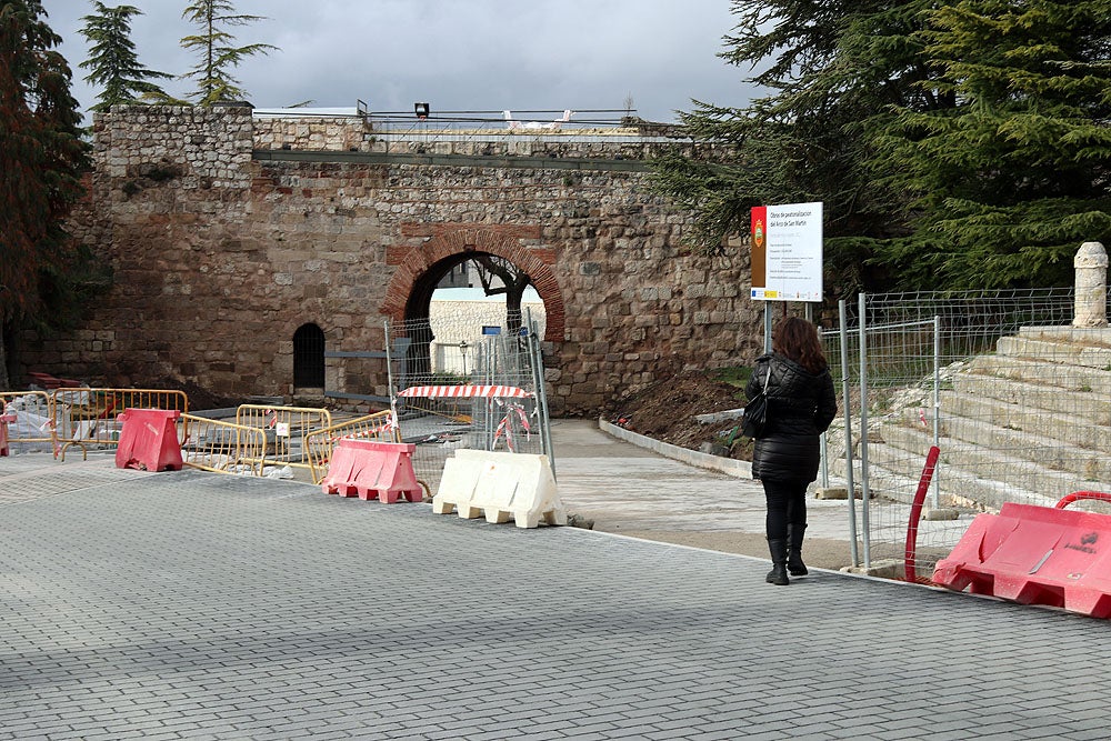 Fotos: Obras de peatonalización del Arco de San Martín