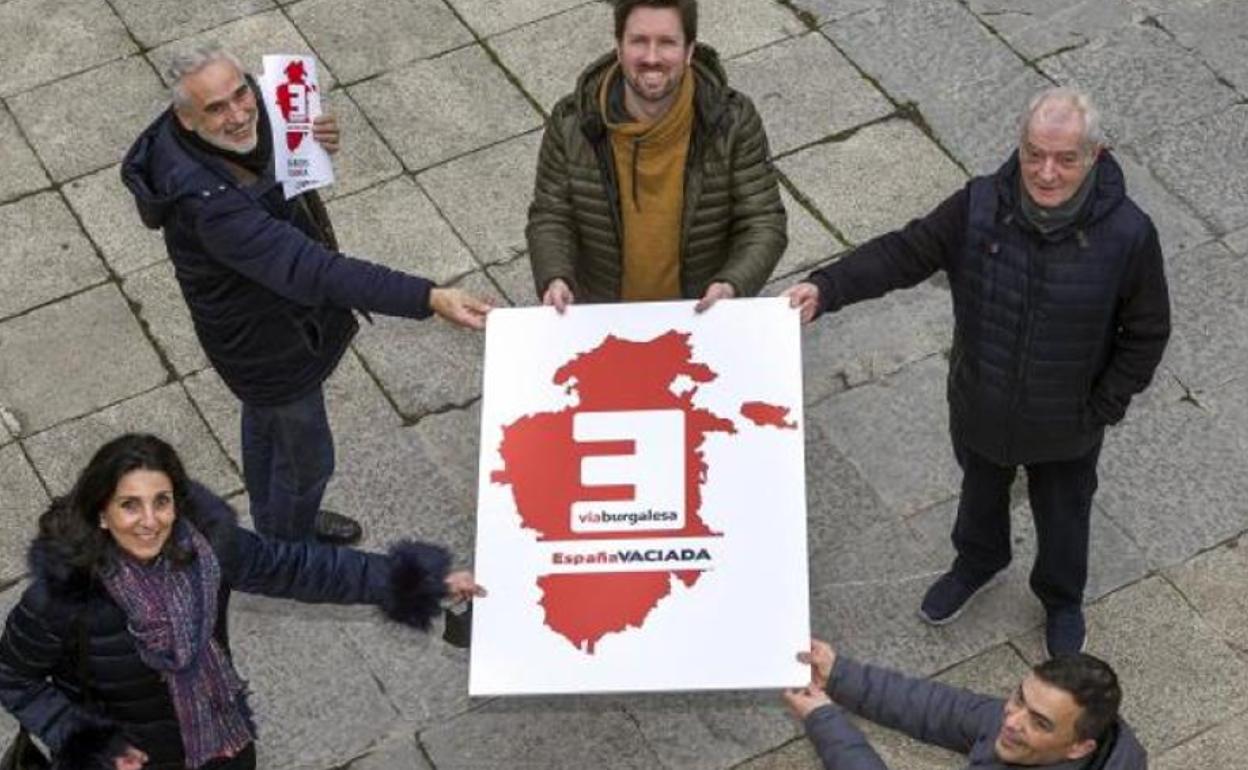 Presentación de la candidatura de Vía Burgalesa en enero de 2022 en Burgos. 