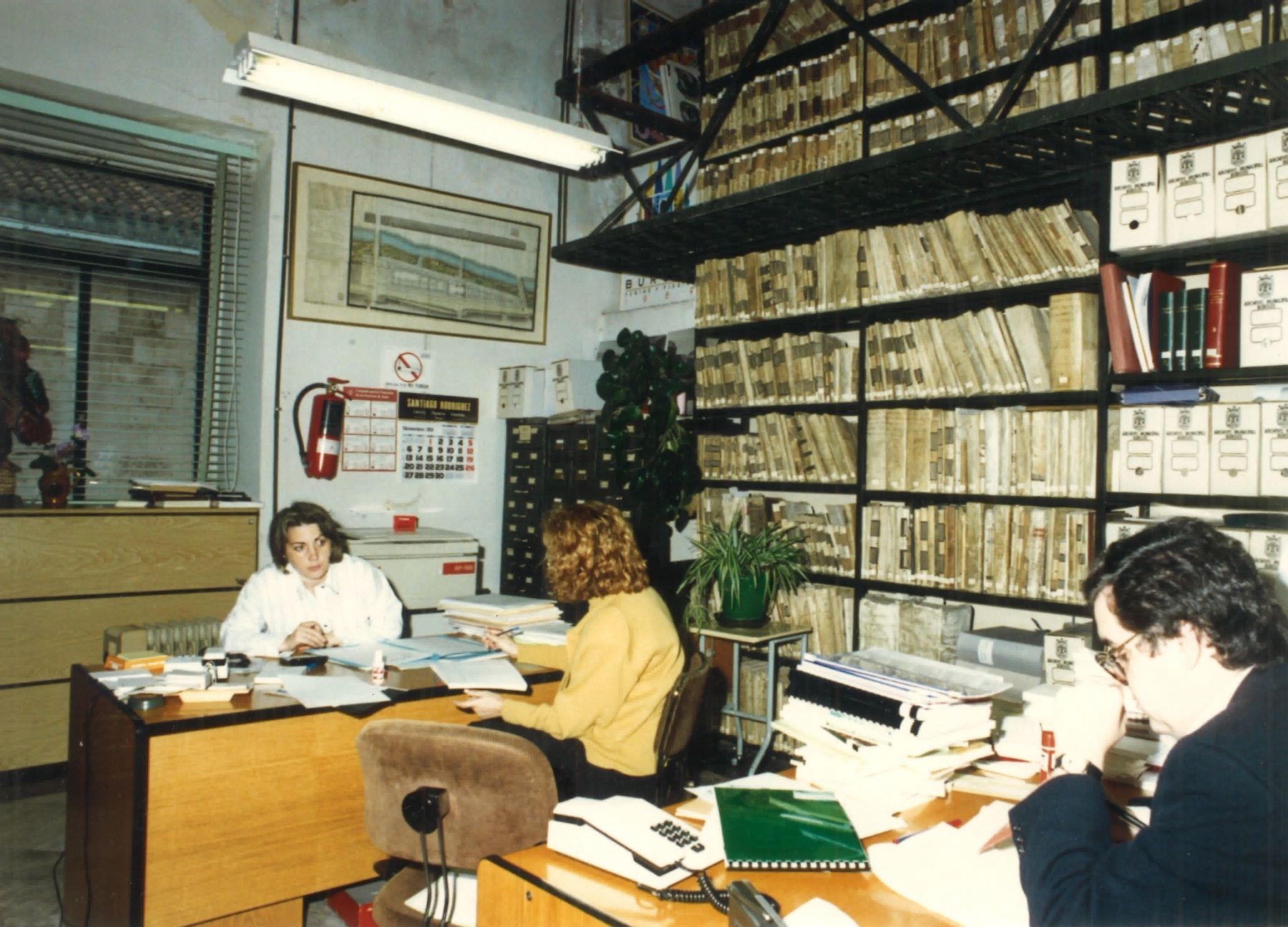 Antes del traslado al palacio de Castilfalé, el Archivo Municipal se encontraba en la propia Casa Consistorial.