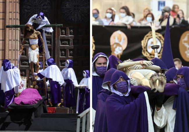 Imágenes del Desenclavo y la Procesión del Santo Entierro del pasado año