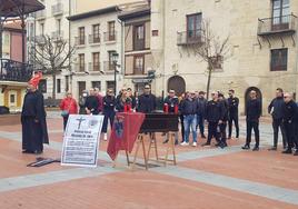 La Policía Local de Miranda de Ebro escenificó su propio funeral