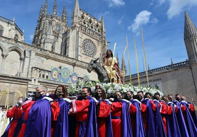 Jesús en la borriquilla en la Semana Santa de 2022