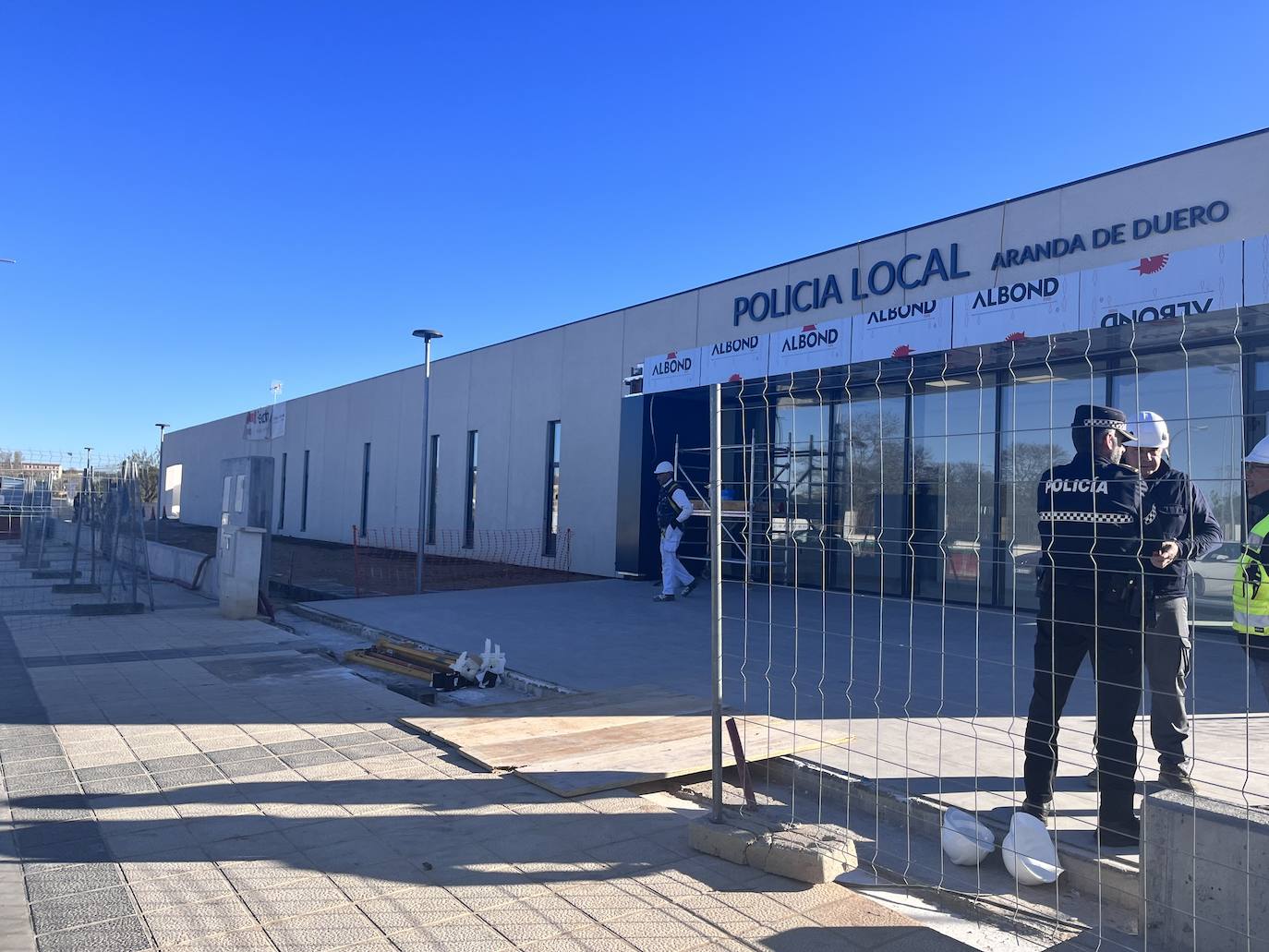 Obras de la nueva Comisaría de Policía Local de Aranda