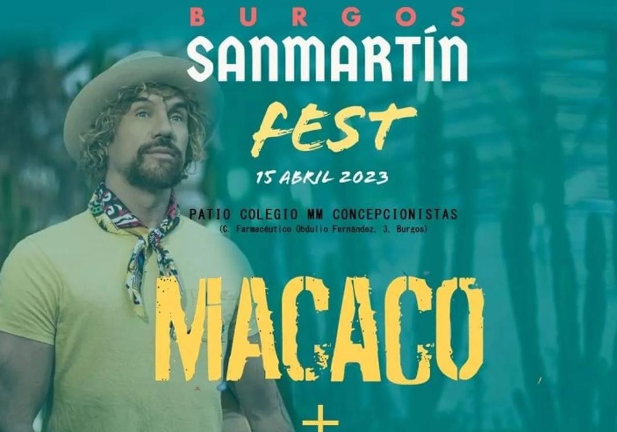 A Macaco le acompañarán otros artistas y grupos locales en el San Martín Fest.