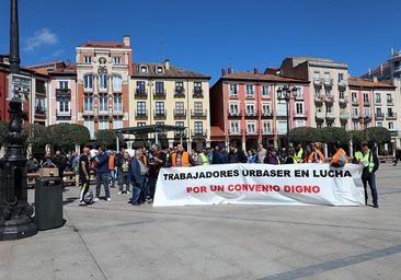 Nueva protesta de la plantilla de Urbaser en Burgos