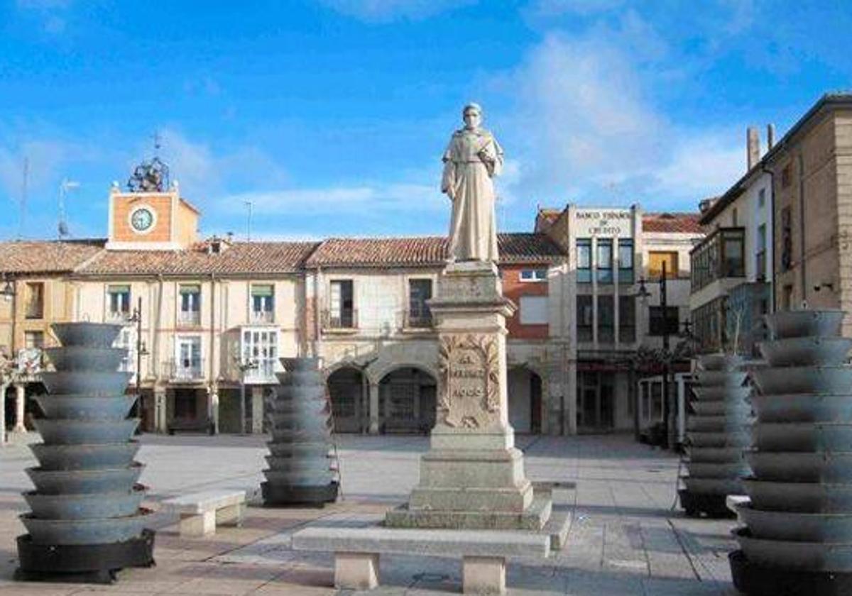 Plaza de Villadiego, pueblo que albergará la final del Certamen de Cantautores de Burgos.