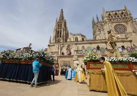 La novedad de la Semana Santa 2023 será el encuentro de la Virgen de la Alegría y el Cristo Resucitado saliendo de la Catedral en la Puerta de Santa María