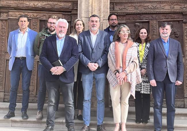 Miembros de Ciudadanos en Aranda de Duero.