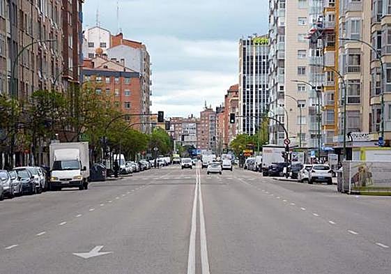 El tramo de carril bici de la calle Vitoria partirá del hotel Puerta de Burgos hasta la calle Puente Gasset.