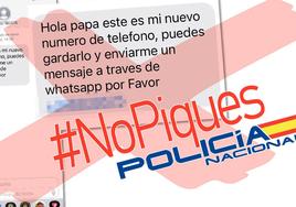 Imagen difundida por la Policía Nacional para alertar de la nueva estafa.