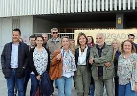 Blasco ha ido acompañada de parte de la candidatura de Decide Burgos.