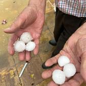 Una fuerte granizada arrasa parte de la provincia de Burgos