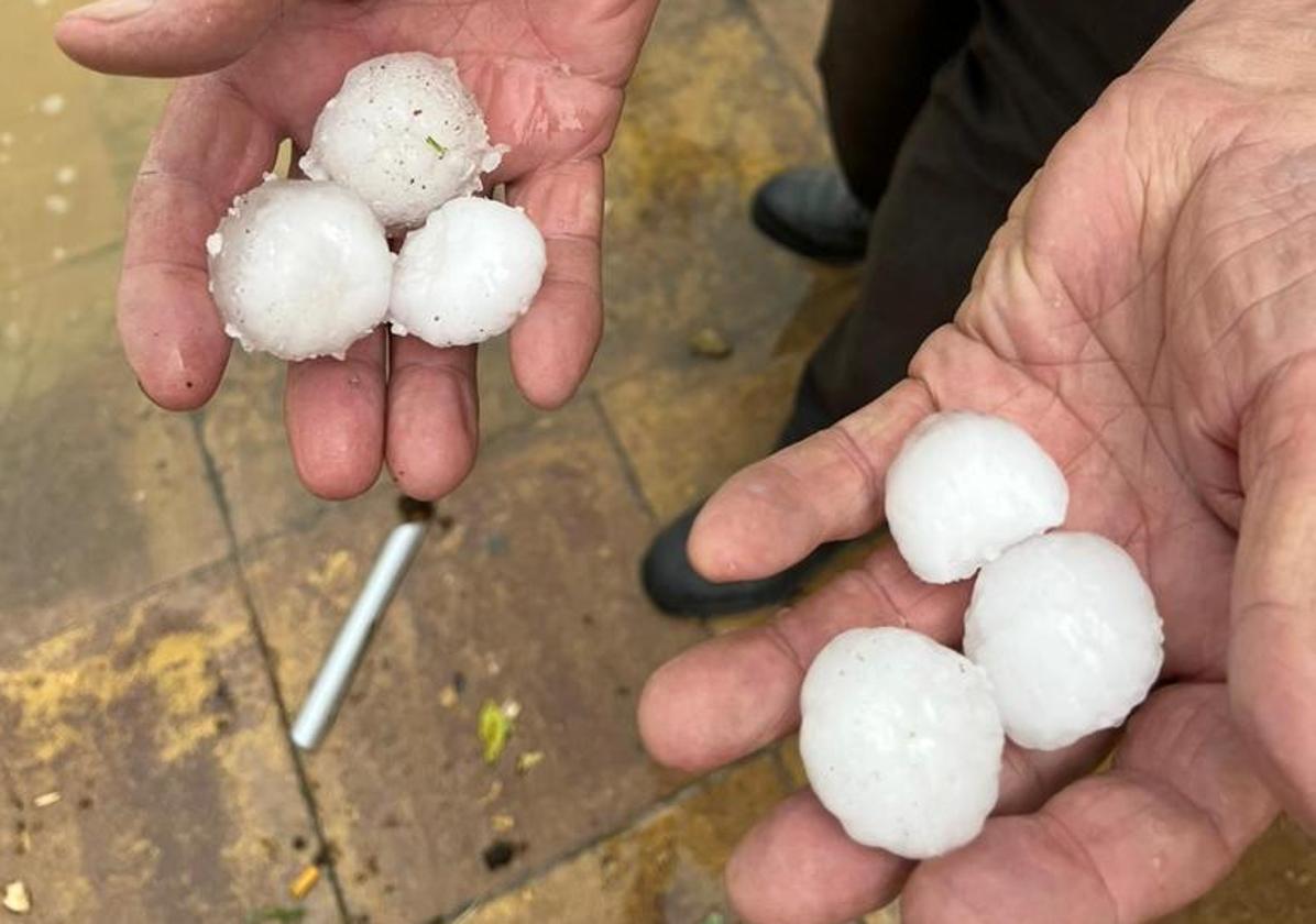 Tormentas y granizo en Burgos