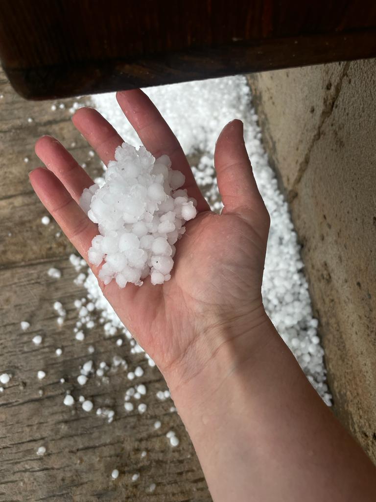 El granizo golpea las comarcas de Odra-Pisuerga y Arlanza