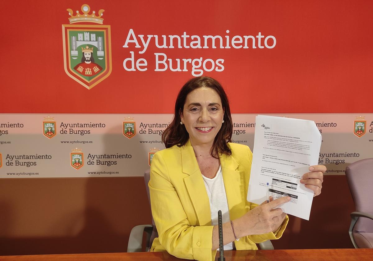 Marga Arroyo, portavoz de Podemos en el Ayuntamiento de Burgos.