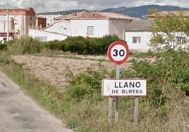 Entrada al pueblo de Llano de Bureba.