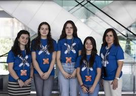 Estudiantes burgalesas que presentarán su proyecto en las Naciones Unidas.