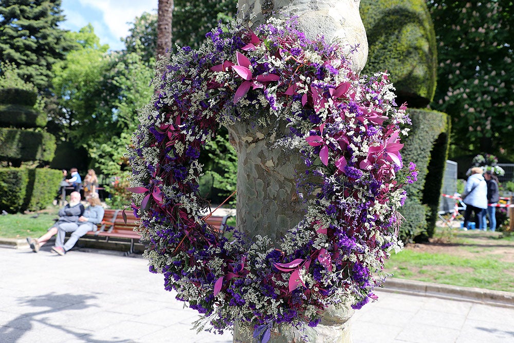 Monumentos florales de la Fiesta de las Flores de Burgos