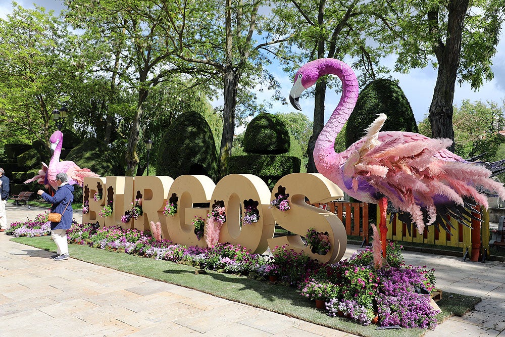 Monumentos florales de la Fiesta de las Flores de Burgos