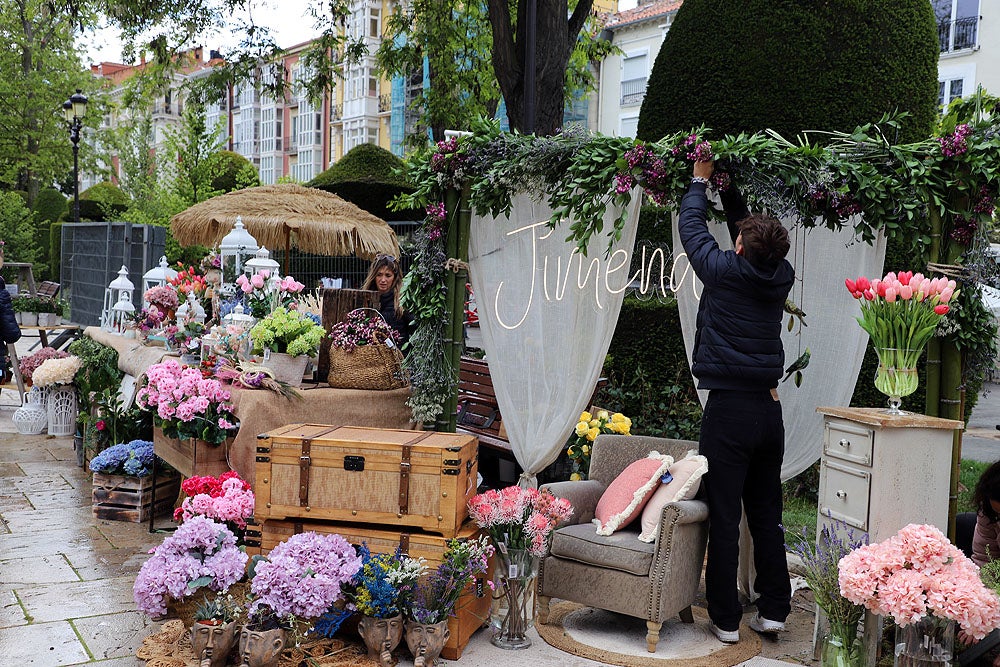 Monumentos florales de la Fiesta de las Flores de Burgos