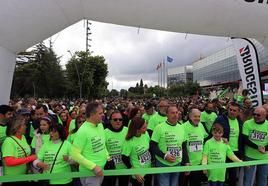 La marcha contra el cáncer ha congregado a más de 5.000 burgaleses.