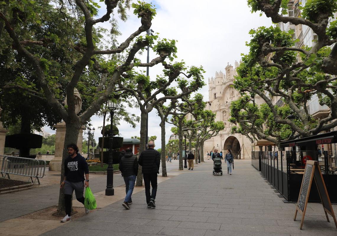 Imagen después - El paseo del Espolón de Burgos.