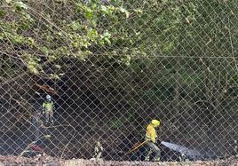 Los efectivos contra incendios controlaron las llamas rápidamente.