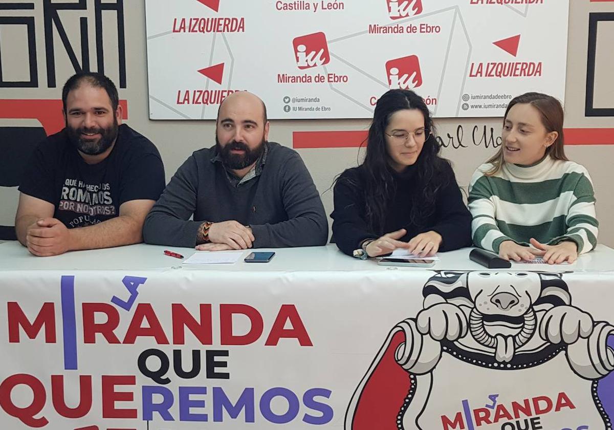 IU-Pddemos han presentando sus propuestas para la juventud de Miranda.