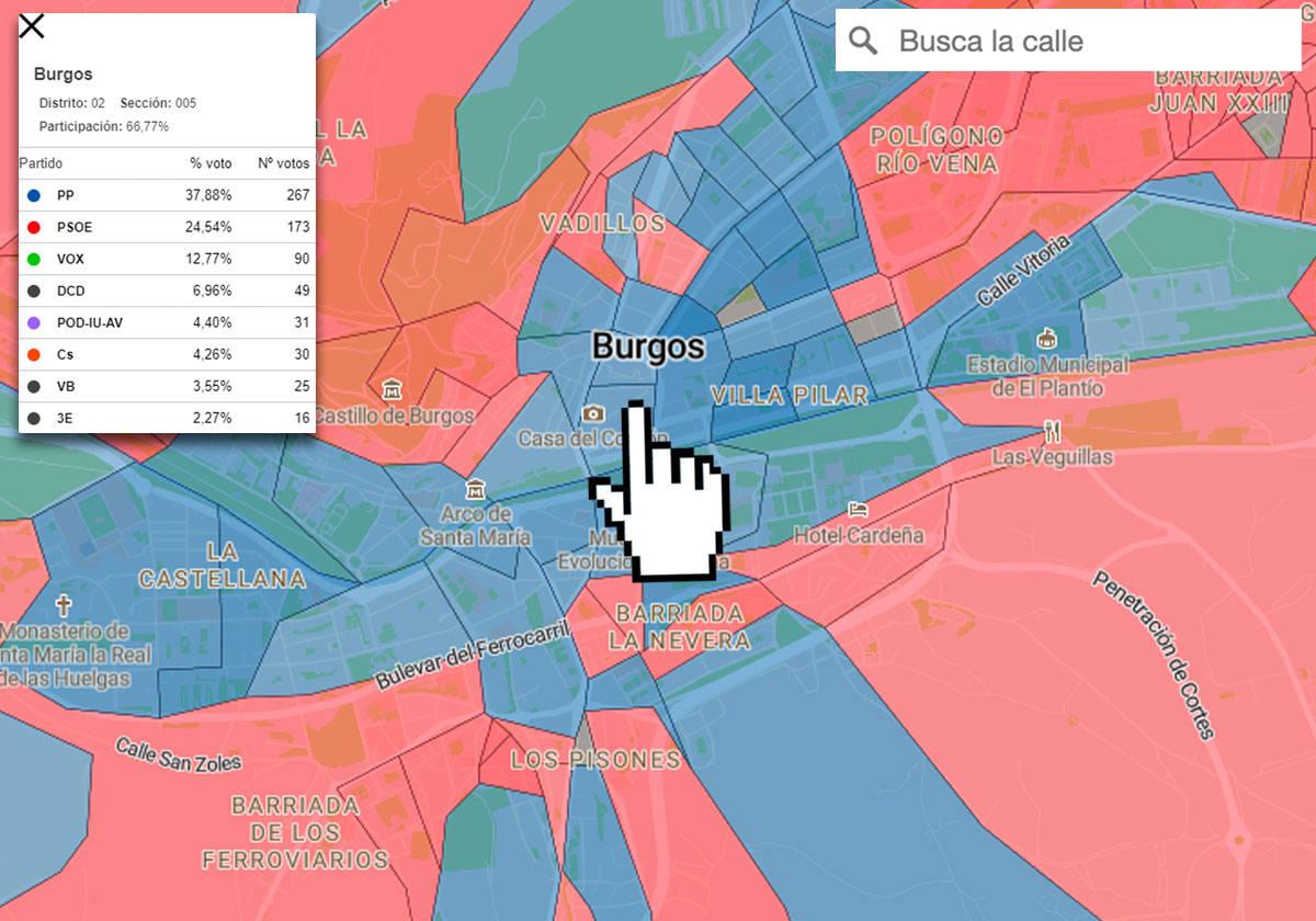 Consulta los resultados electorales calle a calle.