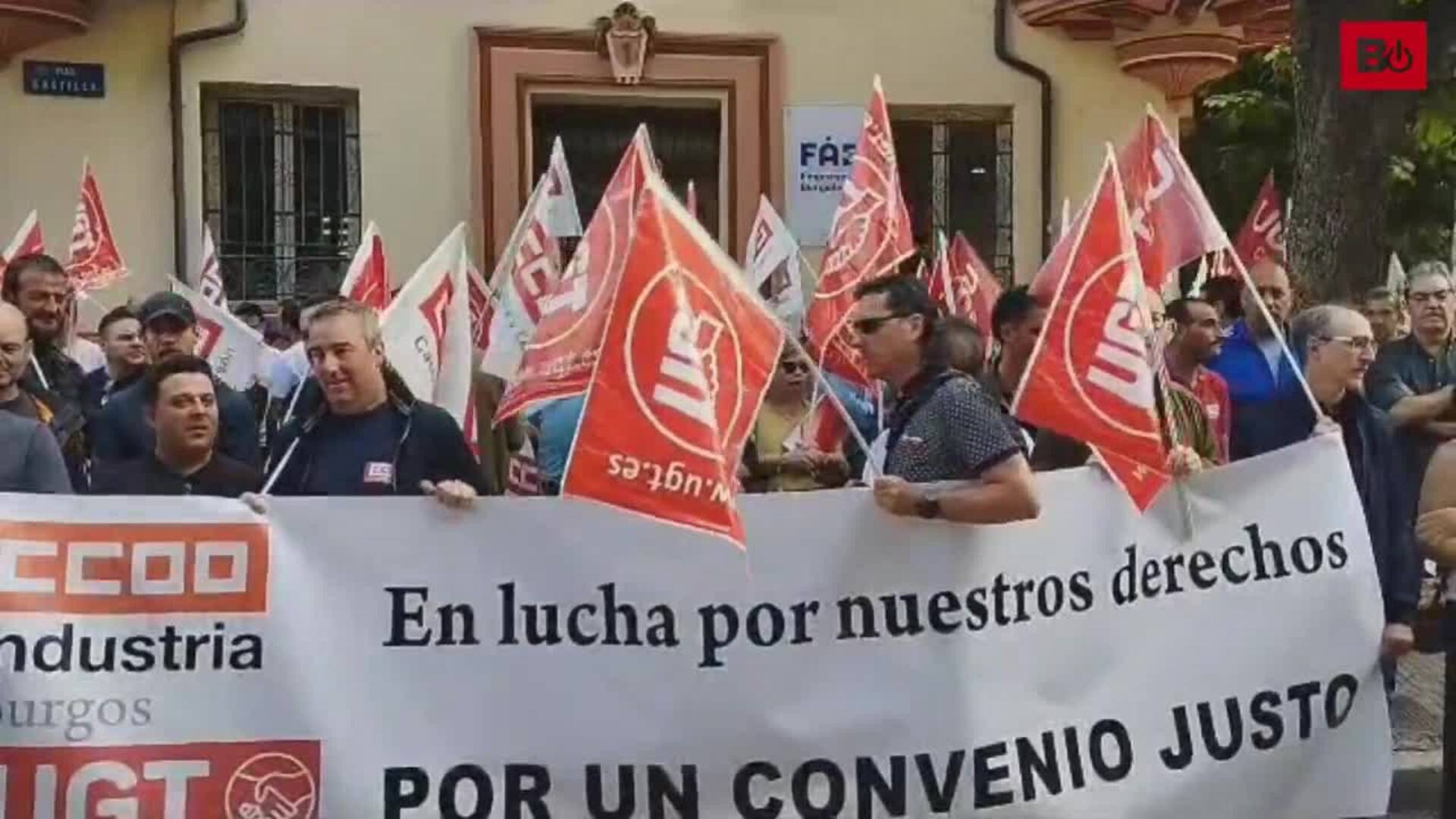 Sindicatos y trabajadores del metal se concentran para defender un convenio justo