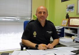 El inspector jefe Alfonso Rodríguez Santocildes, jefe de la UDEV de la Policía Nacional de Burgos.