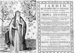 Grabado de Antonia Jacinta de Navarra